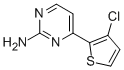 结构式 CAS# 855308-67-7, 4-(3-氯-2-噻吩基)-2-嘧啶胺