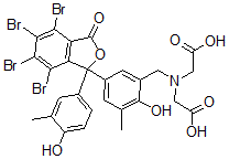 CAS#: 85563-15-1， 4,5,6,7-Tetrabromo-2-Cresolphthalein-3'-Methyliminodiacetic Acid