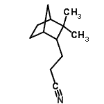 CAS 登录号：85567-33-5， 3-(3,3-二甲基双环[2.2.1]庚-2-基)丙腈