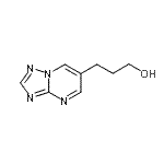 结构式 CAS# 85599-32-2, 3-([1,2,4]三唑并[1,5-a]嘧啶-6-基)-1-丙醇