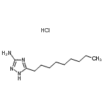 CAS 登录号：85631-73-8， 5-壬基-1H-1,2,4-三唑-3-胺盐酸盐(1:1)
