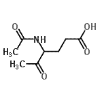 CAS#: 856348-58-8， 4-acetamido-5-oxo-hexanoic acid