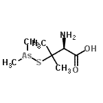 CAS#: 85653-38-9， 3-[(Dimethylarsino)sulfanyl]-D-valine