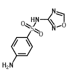 CAS 登录号：856648-95-8， 4-氨基-N-(1,2,4-恶二唑-3-基)苯磺酰胺