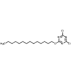 CAS#: 85665-57-2， 2,4-Dichloro-6-(tetradecyloxy)-1,3,5-triazine