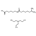 CAS#: 85702-79-0， 6-[(7-Methyloctanoyl)amino]hexanoic acid - 2,2',2''-nitrilotriethanol (1:1)