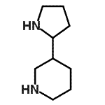 结构式 CAS# 858262-19-8, 3-(2-吡咯烷基)哌啶