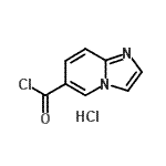 结构式 CAS# 859833-15-1, 咪唑并[1,2-a]吡啶-6-甲酰氯盐酸盐(1:1)