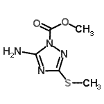CAS#: 86009-00-9， Methyl 5-amino-3-(methylsulfanyl)-1H-1,2,4-triazole-1-carboxylate