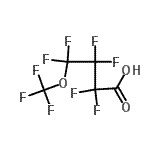 结构式 CAS# 863090-89-5, 2,2,3,3,4,4-六氟-4-(三氟甲氧基)丁酸