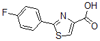 结构式 CAS# 863668-07-9, 2-(4-氟苯基)-4-噻唑羧酸