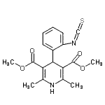 CAS#: 86880-83-3， Dimethyl 4-(2-isothiocyanatophenyl)-2,6-dimethyl-1,4-dihydro-3,5-pyridinedicarboxylate
