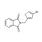 结构式 CAS# 871713-60-9, 2-[(4-溴-2-噻吩基)甲基]-1H-异吲哚-1,3(2H)-二酮