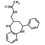 CAS#: 87474-35-9， N-[(4-Phenyl-2,3,4,5-tetrahydro-1H-pyrido[2,3-b][1,4]diazepin-2-yl)methyl]acetamide