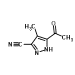 CAS#: 875-56-9， 5-Acetyl-4-methyl-1H-pyrazole-3-carbonitrile