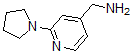 结构式 CAS# 876316-38-0, 2-(1-吡咯烷基)-4-吡啶甲胺