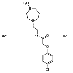 CAS#: 87654-80-6， 2-(4-Chlorophenoxy)-N-[2-(4-methyl-1,4-diazepan-1-yl)ethyl]acetamide dihydrochloride