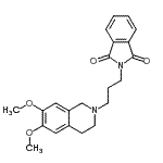 CAS#: 876751-49-4， 2-[3-(6,7-dimethoxy-3,4-dihydro-1H-isoquinolin-2-yl)propyl]isoindoline-1,3-dione