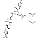 CAS#: 88331-14-0， L-Tyrosyl-N<sup>5</sup>-(diaminomethylene)-D-ornithyl-N-{[(2S)-1-(4-nitro-L-phenylalanyl)-2-pyrrolidinyl]carbonyl}glycinamide acetate (1:2)