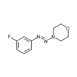 结构式 CAS# 883542-75-4, 4-[(E)-(3-氟苯基)偶氮]吗啉