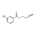 结构式 CAS# 884504-60-3, 5-(3-溴苯基)-5-氧代戊腈