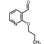 structure of CAS# 885278-12-6, 2-Propoxynicotinaldehyde;2-n-Propoxynicotinaldehyde;2-n-Propoxypyridine-3-carboxaldehyde;2-Propoxy-Pyridine-3-Carbaldehyde