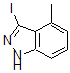 结构式 CAS# 885522-63-4, 3-碘-4-甲基-1H-吲唑