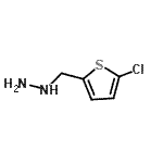 结构式 CAS# 887592-42-9, [(5-氯-2-噻吩基)甲基]肼
