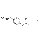 结构式 CAS# 887596-65-8, [4-(二氟甲氧基)苄基]肼盐酸盐(1:1)