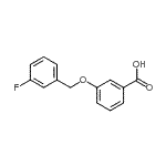 结构式 CAS# 887599-64-6, 3-[(3-氟苄基)氧基]苯甲酸