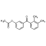 结构式 CAS# 890099-05-5, 3-(2,3-二甲基苯甲酰)苯基乙酸酯