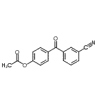 结构式 CAS# 890099-54-4, 4-(3-氰基苯甲酰基)苯基乙酸酯
