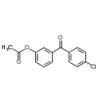 结构式 CAS# 890099-55-5, 3-(4-氯苯甲酰基)苯基乙酸酯