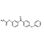 结构式 CAS# 890099-75-9, 3-(4-苯氧基苯甲酰基)苯基乙酸酯
