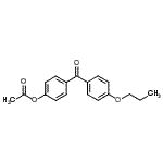 结构式 CAS# 890099-85-1, 4-(4-丙氧基苯甲酰基)苯基乙酸酯