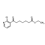 结构式 CAS# 890100-59-1, 乙基7-(2-氯-3-吡啶基)-7-氧代庚酸酯
