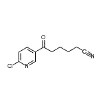 结构式 CAS# 890100-88-6, 6-(6-氯-3-吡啶基)-6-氧代己腈