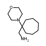 结构式 CAS# 891638-31-6, 1-[1-(4-吗啉基)环庚基]甲胺