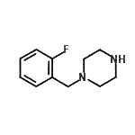 结构式 CAS# 89292-78-4, 1-(2-氟苄基)哌嗪