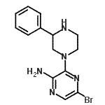 CAS 登录号：893612-07-2， 5-溴-3-(3-苯基-1-哌嗪基)-2-吡嗪胺