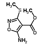 CAS#: 89533-01-7， Methyl 5-amino-3-(methylsulfanyl)-1,2-oxazole-4-carboxylate