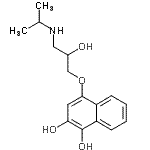 CAS#: 89710-82-7， 4-[2-Hydroxy-3-(isopropylamino)propoxy]-1,2-naphthalenediol