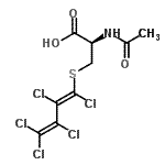 CAS#: 89784-39-4， N-Acetyl-S-[(1E)-1,2,3,4,4-pentachloro-1,3-butadien-1-yl]-L-cysteine