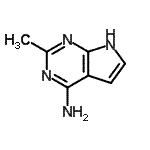 CAS#: 89852-87-9， 2-methyl-7H-pyrrolo[3,2-e]pyrimidin-4-amine