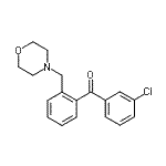 结构式 CAS# 898750-35-1, (3-氯苯基)[2-(4-吗啉基甲基)苯基]甲酮