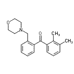 结构式 CAS# 898750-44-2, (2,3-二甲基苯基)[2-(4-吗啉基甲基)苯基]甲酮