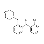 结构式 CAS# 898750-71-5, (2-氯苯基)[2-(4-吗啉基甲基)苯基]甲酮
