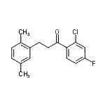 结构式 CAS# 898753-90-7, 1-(2-氯-4-氟苯基)-3-(2,5-二甲基苯基)-1-丙酮