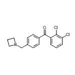结构式 CAS# 898756-94-0, [4-(1-氮杂环丁基甲基)苯基](2,3-二氯苯基)甲酮
