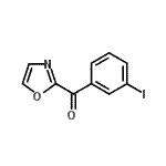 结构式 CAS# 898759-85-8, (3-碘苯基)(1,3-恶唑-2-基)甲酮